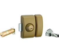 Verrou universel Transit 2 ajustable, double cylindre, bronze, 5 clés - THIRARD