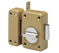 Verrou VACHETTE V136 à bouton et cylindre diamètre 23mm, longueur 45mm, 3 clés