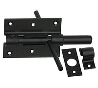 Verrou Verrou de porte 100/16 Revêtement en poudre noire des deux côtés