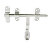 Verrou Vervelle zingué HQ Jardinier Massard - Avec pattes et porte-cadenas - Diamètre 16 mm