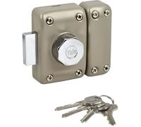 Verrou YALE YV25BT-50 - Bouton et cylindre 5 goupilles diamètre 23 mm - 4 clés - beige