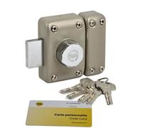 Yale Verrou YV26BT-40 – 6 goupilles, 23 mm, 5 clés réversibles – Beige
