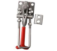 Verrouillage autobloquant en acier inoxydable pour loquet à bascule, 304 U Bolt Loquet de serrage avec poignée en PVC, capacité de 200 kg, verrouillage réglable pour outils professionnels et