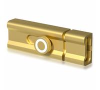 Verrous à pêne de porte 150 mm en alliage d'aluminium Loquet coulissant avec montage adhésif Verrous coulissants de sécurité pour la maison pour bois, métal, verre et plus (Or)