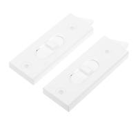 Verrous de Fenêtre Coulissante en Plastique, Paire de Loquets Blancs | Verrou Fenetre Coulissante, Pièces de Rechange pour Fenêtres, Installation Facile, Sécurité Renforcée