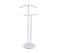 Versa Begna Valet de nuit moderne multifonction avec 2 cintres ou crochets pour vêtements pour homme ou femme, dimensions (H x L x l) 100 x 28,5 x 45 cm, acier, couleur noire