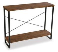 Versa Table Console Taline, 80 x 30 x 100 cm, Bois et métal, Noir Noir G