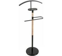Versa - Valet de nuit design métal et bois Noir G