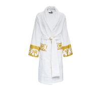 Versace - I ♡ Baroque Bathrobe - unisex - Vêtements de nuit et de détente - Blanc - Taille: XL