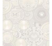 Versace Les Etoiles De la Mer Papier Peint Blanc Argent 34901-4 Neuf