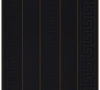 Versace papier peint géométrique Greek papier peint intissé noir or