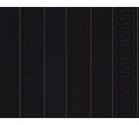 Versace papier peint géométrique Greek papier peint intissé noir or
