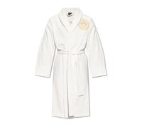 Versace - Peignoir avec logo - Homme - Vêtements de nuit et de détente - Blanc - Taille: L