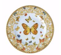 Rosenthal Le Jardin De Versace Lot 6 Assiettes Rondes Porcelaine 18 cm