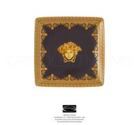 Versace Rosenthal - I love Baroque Noir - Soucoupe / Tasse Carrée Plan CM 12