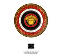 Versace Rosenthal Ikarus Medusa Red Assiette 18 cm Porcelaine