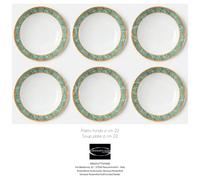 Versace Rosenthal - La Scala del Palazzo Vert - Set 6 Vaisselle asiette plat Ø )