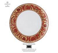 Versace Rosenthal - Medusa Garland Red - Plat Piano / Fruits CM 21 Revendeur