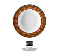 Versace Rosenthal - Medusa Rouge - Set 6 Vaisselle asiette plat CM 22 - Dealer