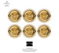 Versace Rosenthal Prestige Gala Lot 6 Assiettes Beurre Porcelaine ø10,4 cm