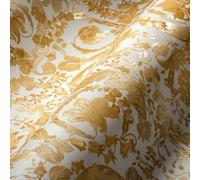 VERSACE WallPAPER Fleurs Floral 387064 Or Blanc Vrilles Baroque 10,05x0,70m