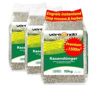 versando 30kg jusqu'à 1500m² d'engrais gazon automne: repousse la mousse et | les mauvaises herbes pour un gazon sain et bien vert Engrais d’automne à effet immédiat - qualité Premium