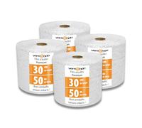 versando 4x Premium film à bulles 50m x 0,3m expédition, emballage, déménagement papier bulle rouleau à deux couches