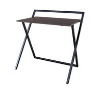 Versanora Teamson Home 34" Bureau D'Étude De Bureau À Domicile Pliant en Bois Moderne Brun/Noir VNF-00094