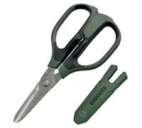 Versatile 'Tetsuwan' scissors with integral finger guard - cuts kevlar fibre, leather belts, copper braid, coaxial cable, rope & more. (Japanese) Engineer ph-57
