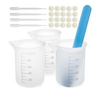verseurs en silicone 100ml Antiadhésifs et Résistants à la Chaleur | Lot de godets doseurs en silicone pour résine Moules, Coulage, Fabrication du Chocolat
