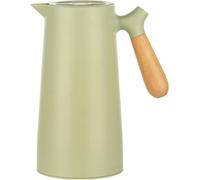 Verseuse isolante 1l Verseuse thermos Poignée en bois Insert en verre