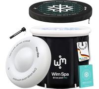 [Version originale depuis 2015] Ice Pod (80 cm x 80 cm) XL - Baignoire/cuve de glace pliante et isolée pour les bains de glace et la cryothérapie, baignoire portable incluant un couvercle ThermoDome,
