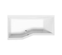 Versys 170x85 cm baignoire asymétrique en acrylique, orientation gauche, sans pieds, blanc (70111)