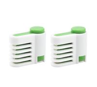 Vert 2 pièces/paquet 5 couches réglable bricolage gâteau pain niveleur Cutter fixateur Guide gâteau Cutter niveleur coupe fixateurDurabilité et praticité