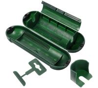 Vert Boîtier de Connexion Étanche pour Rallonge Électrique Extérieure | Plastique ABS Robuste, Couvercle Emboîtable, Clips Câbles, Protection Étanche pour Adaptateurs Volumineux Couleur Aléatoire