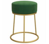 Vert Chaise pliante LEMON Tabouret rond Vert Velours Pour maison/bureau_18826