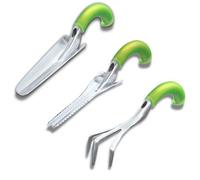 Vert Pack RootSlayer¿ Petits outils VENTEO Transplantoir/Désherber/Cultivateur Votre potager sublimé Outils préparateurs de sol