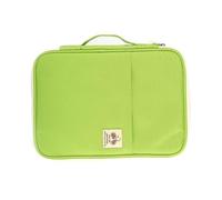 Vert Porte-documents A4 Fermeture Éclair en Tissu Oxford Multifonction | Organisateur à Poches Multiples, Imperméable, pour Voyage et École, pour Femmes et Hommes