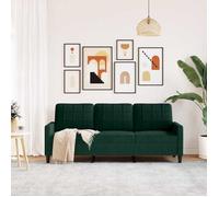 Vert SOFA - PHSH - Canapé avec 3 places - contemporain - Vert foncé 180 cm Velours C2002
