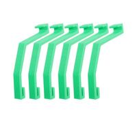 Vert Verrou de Poubelle sans Outils 6 Pièces, en Plastique | Conception Monobloc à Pression, Usage pour Bacs Roulants et Collecte, Résistant aux Intempéries