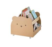 VERTBAUDET Bibliothèque Enfant À Roulettes Ourson Bois moka TU