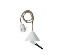 Câble et douille électrique pour luminaires beige TU