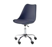 VERTBAUDET Chaise De Bureau Enfant À Roulettes Métal bleu marine TU