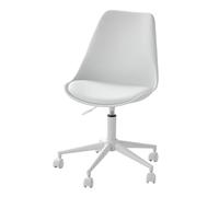 Chaise de bureau enfant à roulettes blanc TU