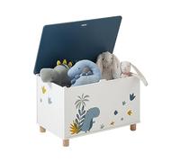 VERTBAUDET Coffre à Jouets Dinosaure Blanc imprimé TU