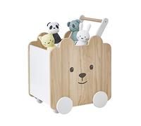 VERTBAUDET Coffre à roulettes Ourson bois TU