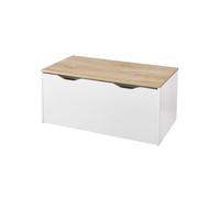 VERTBAUDET Coffre de rangement/banc à roulettes blanc TU