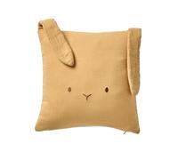 Coussin animal en gaze de coton personnalisable cannelle TU