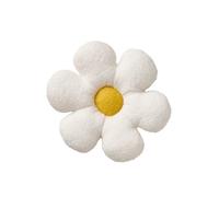 Coussin déco enfant bouclette fleur écru TU