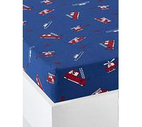 VERTBAUDET Drap-Housse Enfant Coton Évolutif Bleu 90X200